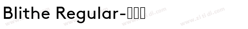 Blithe Regular字体转换